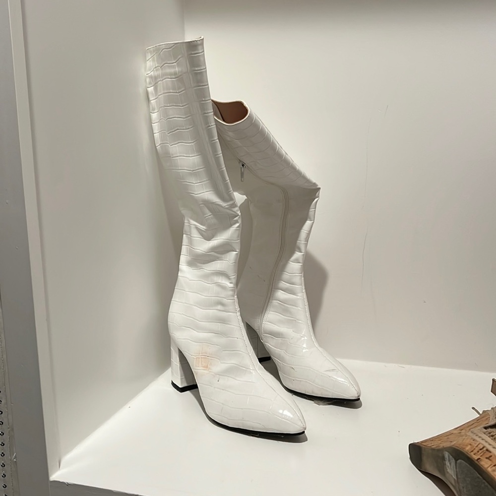White Go-Go Boots